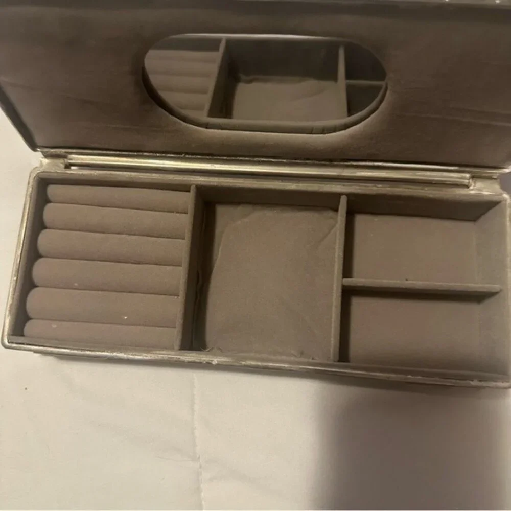 Vtg Godinger Silver 1992 Velvet-Lined Jewelry Box 9x4x2 | Quiet Luxury Decor